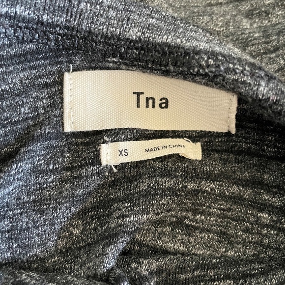 TNA Grey & Black Striped Long Sleeve Tee - Picture 3 of 3
